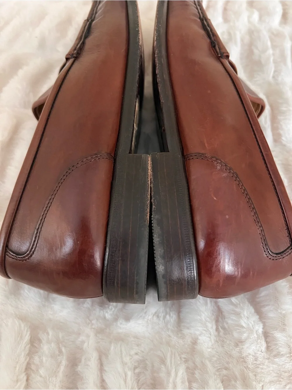 Cole Haan Vintage Mahogany Leather Bit Loafers Size 9